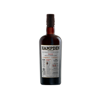 Bottle of Hampden Estate Pagos 100% Ex-Sherry Cask Rum.
