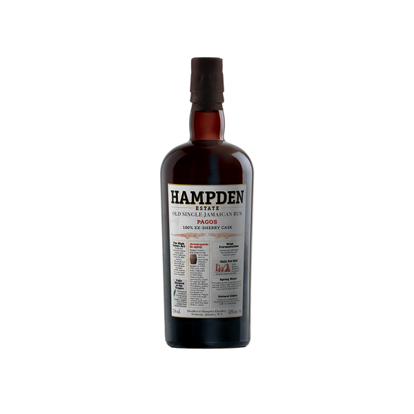 Bottle of Hampden Estate Pagos 100% Ex-Sherry Cask Rum.
