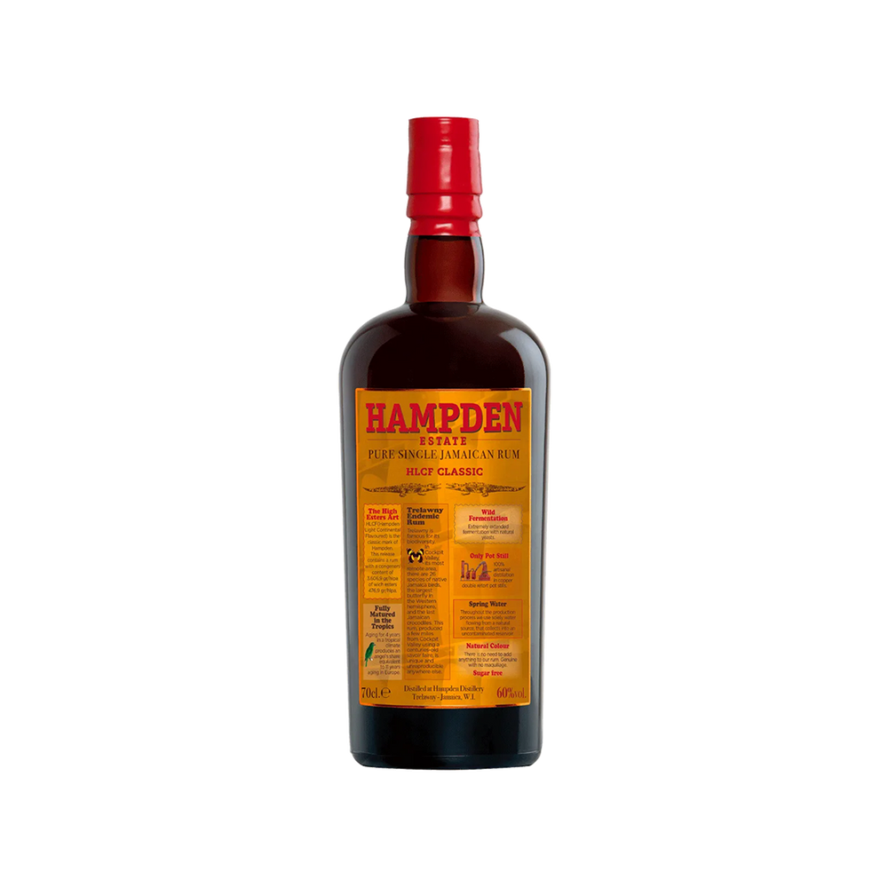 Bottle of Hampden HLCF Classic Pure Single Jamaican Rum.