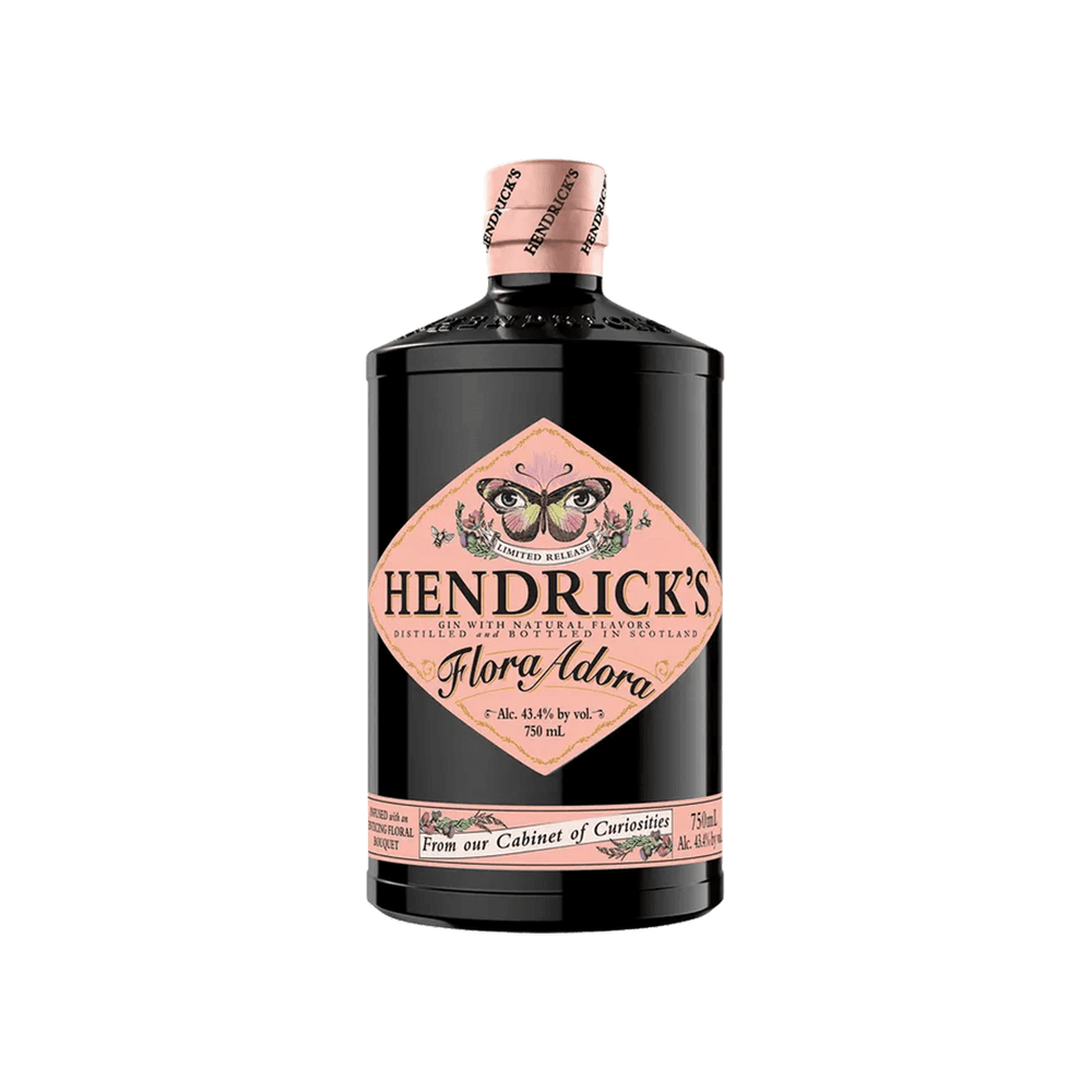 Bottle of Hendrick's Flora Adora Gin.