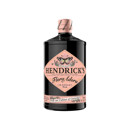 Bottle of Hendrick's Flora Adora Gin.