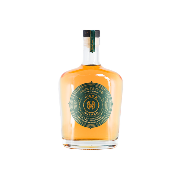 Bottle of High N' Wicked No 10 Rose Tattoo Single Malt Irish Whiskey.