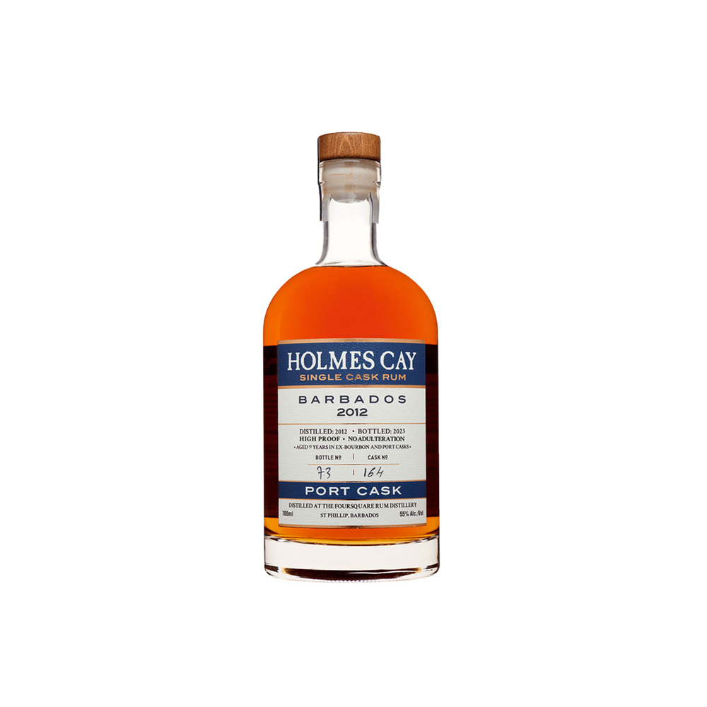 Bottle of Holmes Cay Barbados 2012 Port Cask Rum.