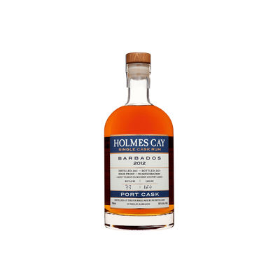 Bottle of Holmes Cay Barbados 2012 Port Cask Rum.