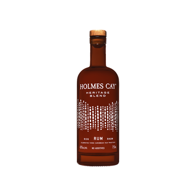 Bottle of Holmes Cay Heritage Blend.