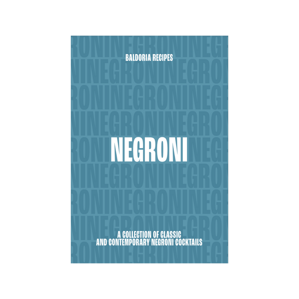 Cover of a Negroni cocktail recipe booklet.