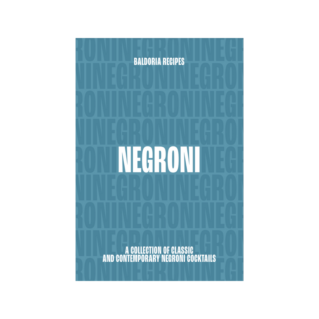 Cover of a Negroni cocktail recipe booklet.