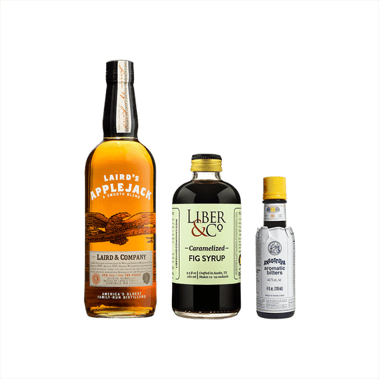Jacked AF Cocktail Set: Laird's Applejack Brandy + Carmelized Fig Syrup + Angostura Aromatic Bitters