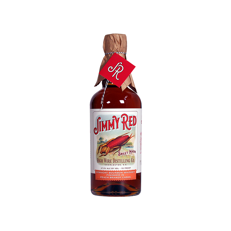 Bottle Image for Jimmy Red Straight Bourbon Whiskey Peach Brandy Cask Finish