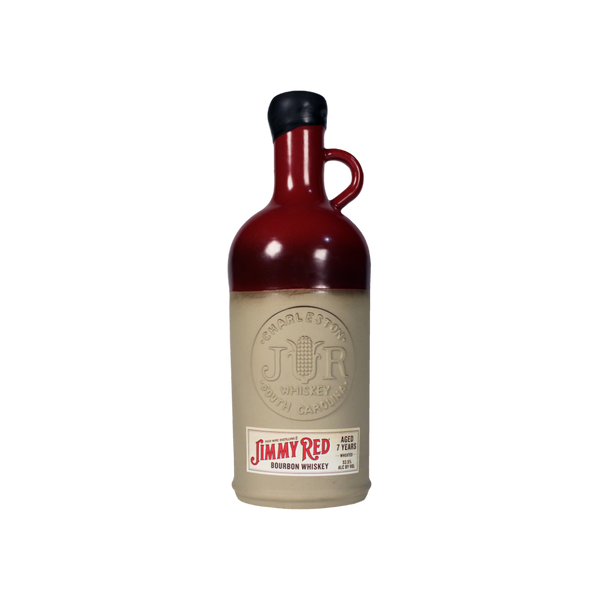 Bottle of Jimmy Red Bourbon Whiskey Aged 7 Years.