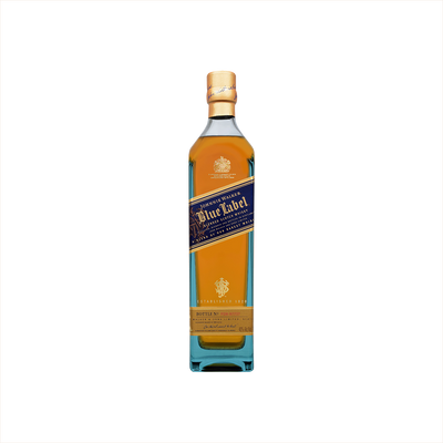 Bottle of Johnnie Walker Blue Label.