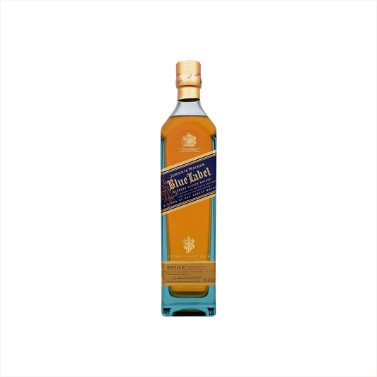 Bottle of Johnnie Walker Blue Label.