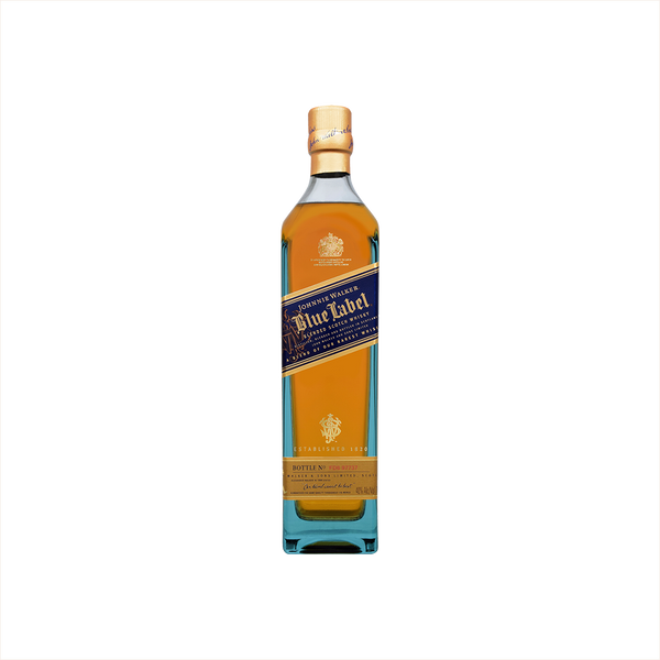 Bottle of Johnnie Walker Blue Label.