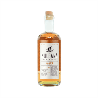 Bottle of Kuleana Nanea Aged Rum.