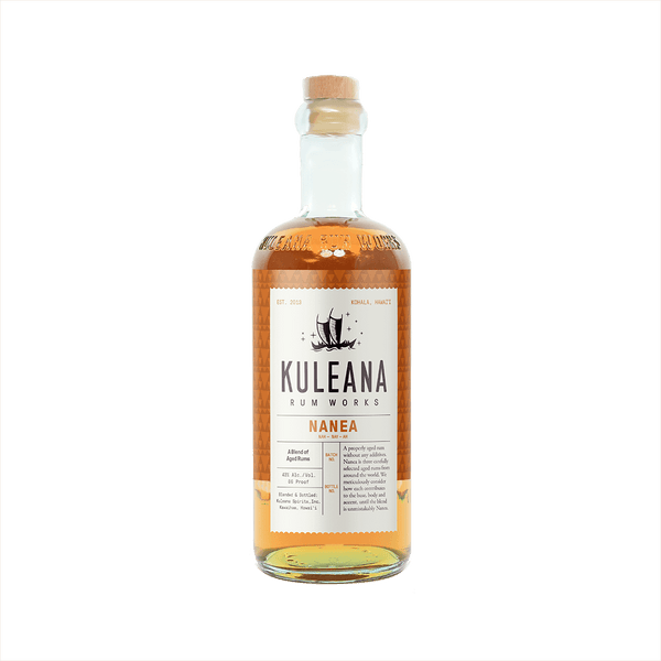 Bottle of Kuleana Nanea Aged Rum.