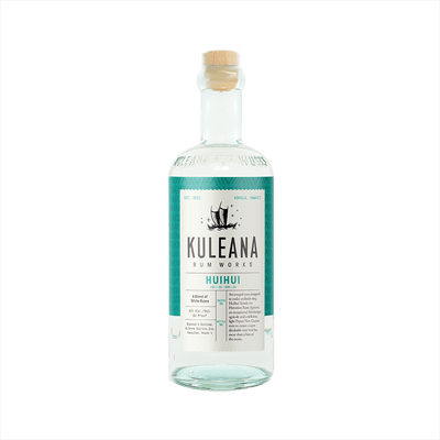 Bottle of Kuleana Huihui White Rum.