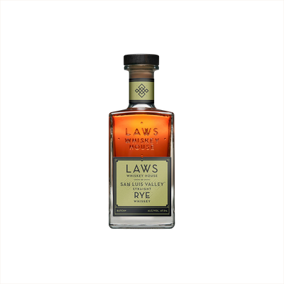 Bottle of Laws San Luis Valley Straight Rye.