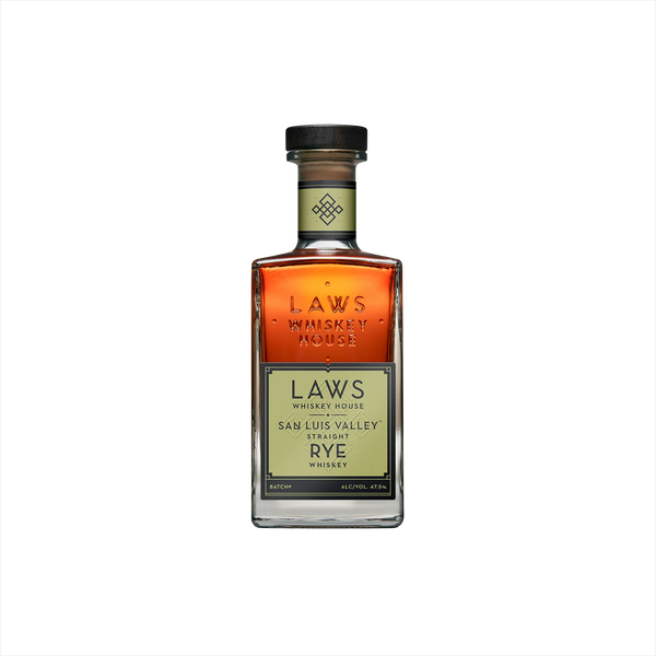 Bottle of Laws San Luis Valley Straight Rye.