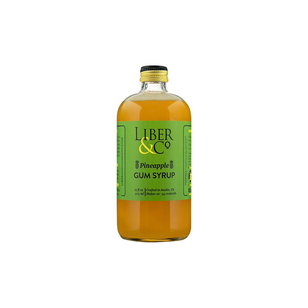 Bottle of Liber & Co. Pineapple Gum Syrup.