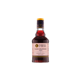 Bottle of Liber Pacific Strawberries syrup on a white background