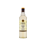 Bottle of Liber premium tonic syrup on a white background