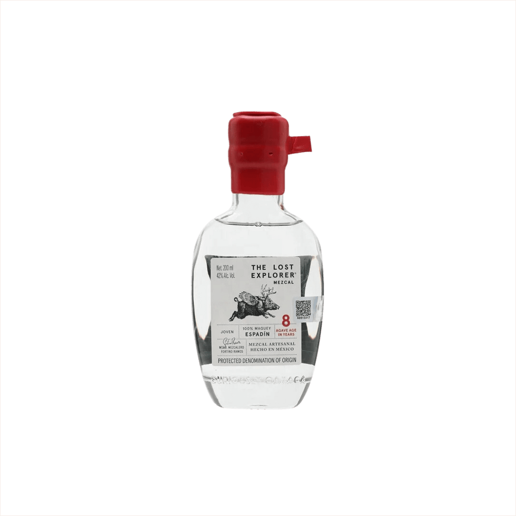 Bottle of The Lost Explorer Espadin Mezcal - 200ml (Hip-Flask).