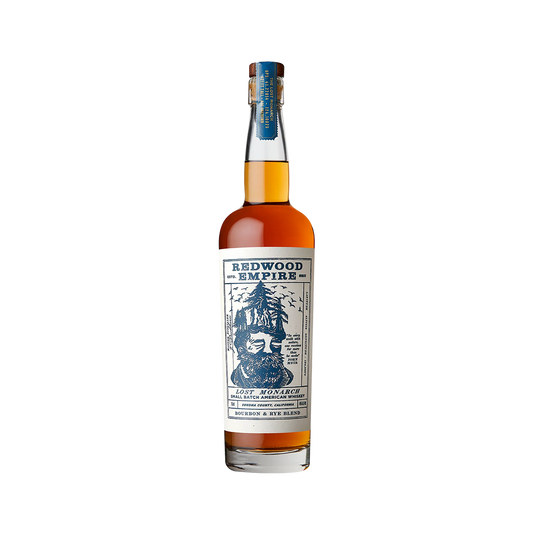 Bottle of Redwood Empire Lost Monarch Small Batch American Whiskey.