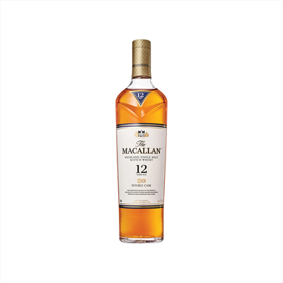 Bottle of Macallan 12 Year Old Double Cask Single Malt Scotch Whisky.