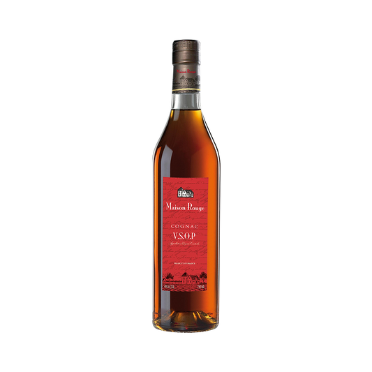 Bottle of Maison Rouge V.S.O.P. Cognac.