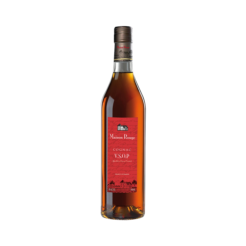 Bottle of Maison Rouge V.S.O.P. Cognac.