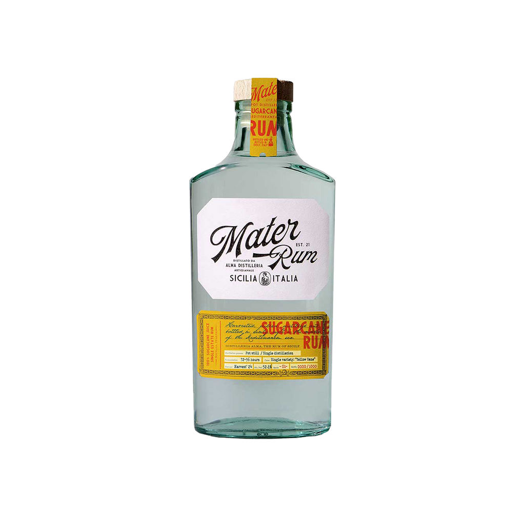 Bottle of Mater Sicilian Sugarcane Rum Yellow Cane Batch 1.