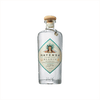 A premium bottle of clear tequila with a wood stopper. The label is diamond shaped with a teal edge, and it reads: Mayenda Tequila Blanco. 100% Agave Azul.