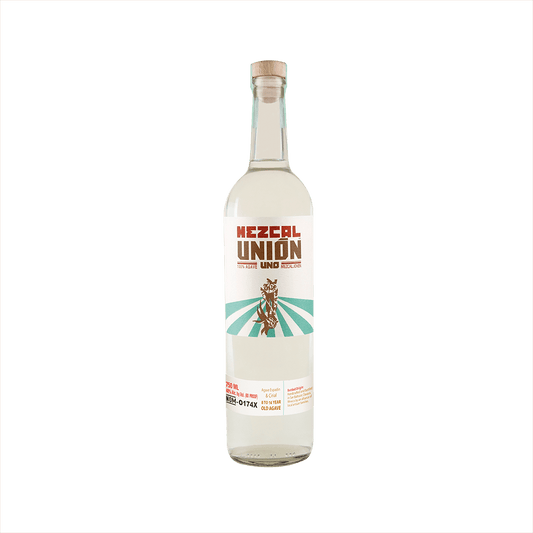 Bottle of Mezcal Union Uno.