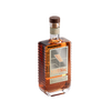 Bottle of Mihoc brandy on a white background