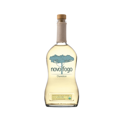 Bottle of Novo Fogo Chameleon Cachaça.
