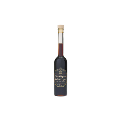 Bottle of Nux Alpina Walnut Liqueur.