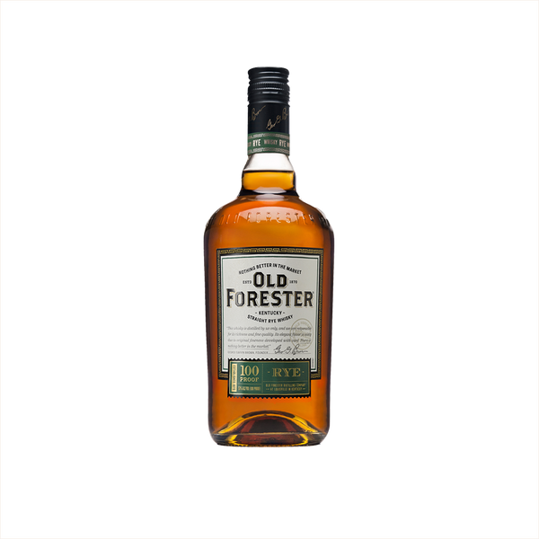 Bottle of Old Forester Rye.