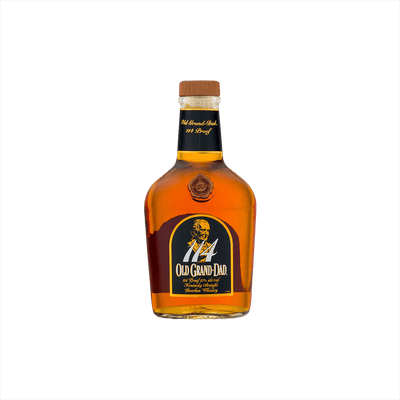 Bottle of Old Grand Dad 114 Bourbon.