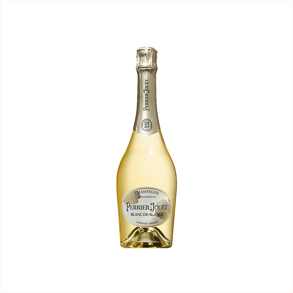 Bottle of Perrier Jouet Blanc De Blancs Champagne.