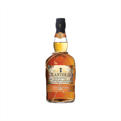 Bottle of Planteray 5 Year Rum.
