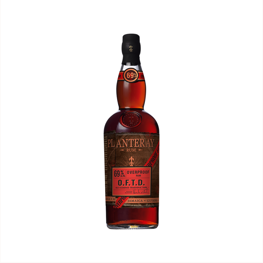 Bottle of Planteray Overproof O.F.T.D. Rum  - formerly Plantation. 1 L.