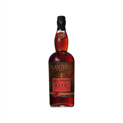 Bottle of Planteray Overproof O.F.T.D. Rum  - formerly Plantation. 1 L.