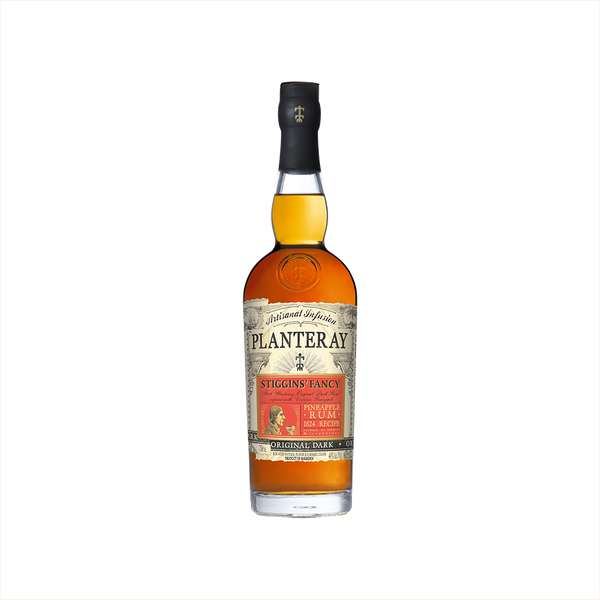 750ml bottle of Planteray Stiggins' Fancy Pineapple Rum.