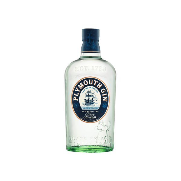 Bottle of Plymouth Navy Strength Gin.