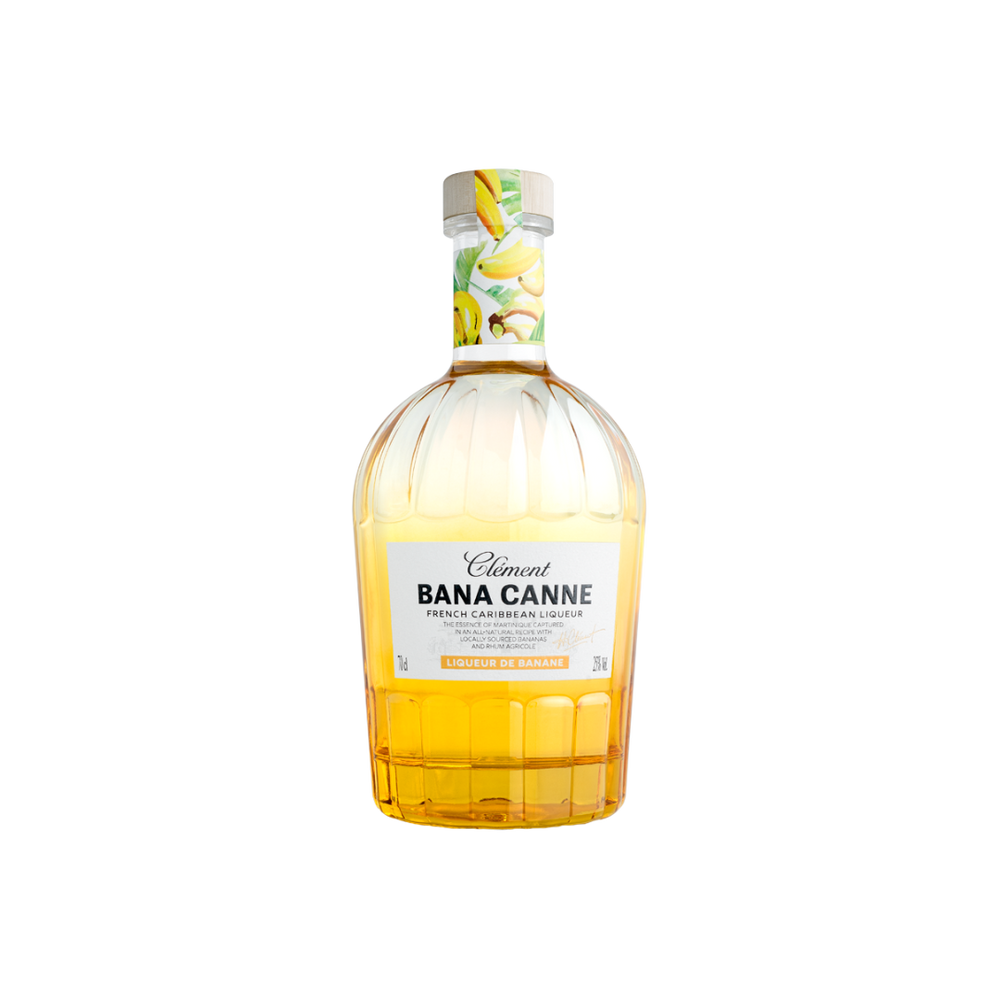 Bottle of Rhum Clement Bana Canne Liqueur.