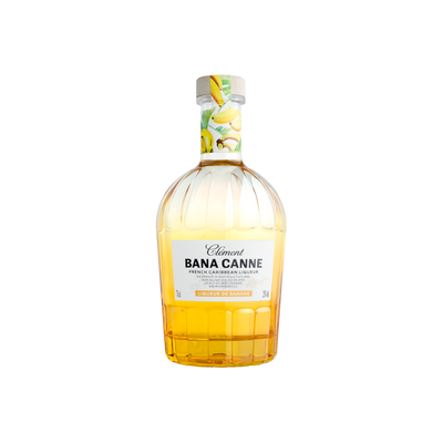 Bottle of Rhum Clement Bana Canne Liqueur.