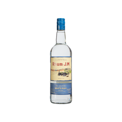 Bottle of Rhum J.M Agricole Blanc 80 White Rum.