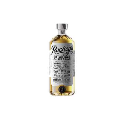 Bottle of Rockey’s Botanical Liqueur. product image