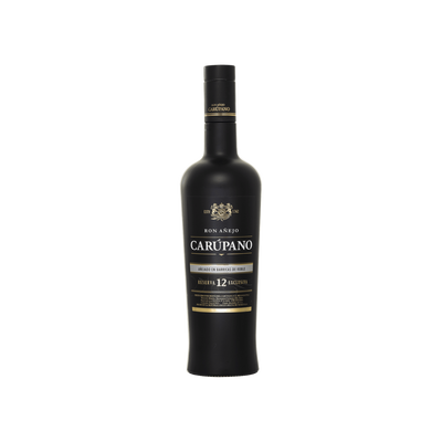 Bottle of Ron Carúpano 12 Reserva Exclusiva Rum.