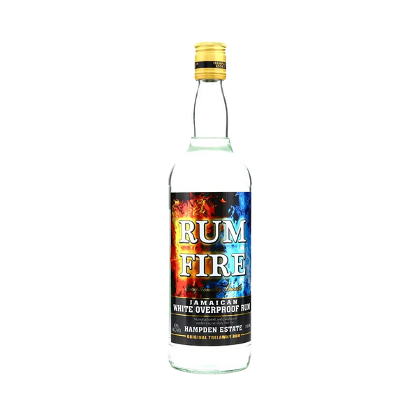 Bottle of Rum Fire Overproof Jamaican Rum.